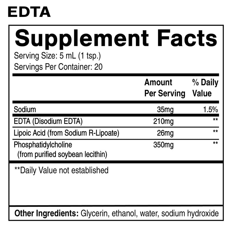 EDTA R Lipoic Acid Liposomal 4 oz