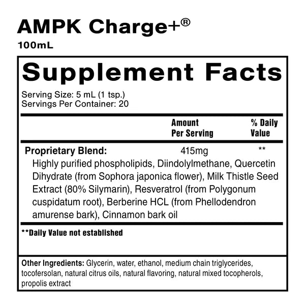 AMPK Charge+ Liposomal 3.38 fl oz