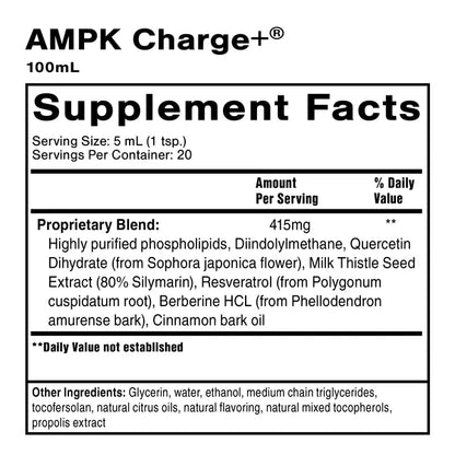 AMPK Charge+ Liposomal 3.38 fl oz