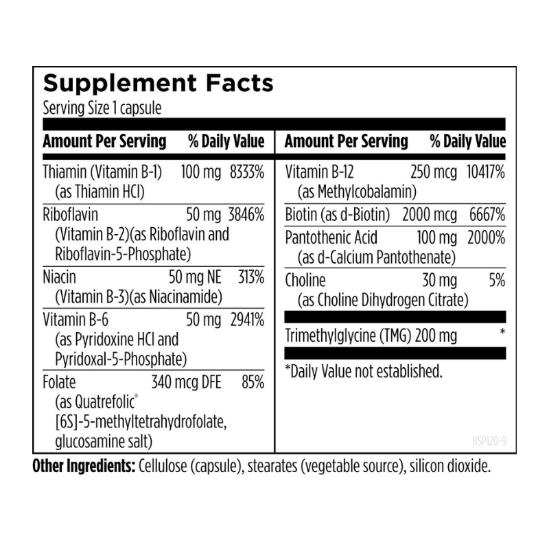 B-Supreme 120c-Bioactive B Vitamin Complex