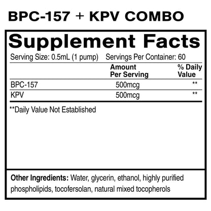 Liposomal BPC-157+KPV Oral Peptide