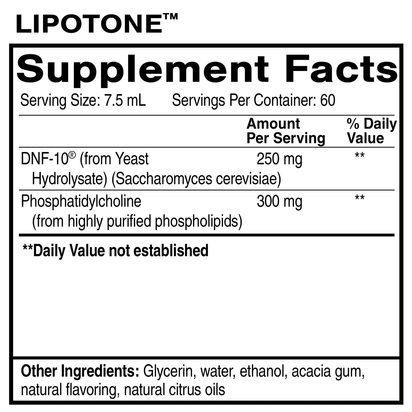 Lipotone Liposomal Peptide