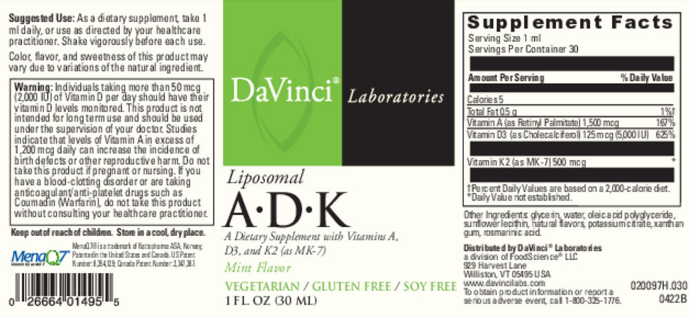 Liposomal ADK
