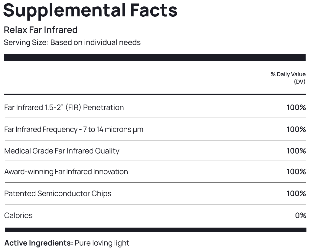 Infrared Silver Relax Sauna